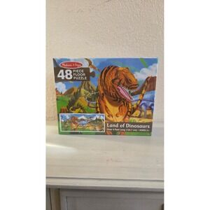 Melissa & Doug Land of Dinosaurs Floor Puzzle 48 Piece 4 Feet Long New 442